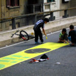 Painting the streets in honor of the World Cup is community tradition in cities across Brazil, and one for all ages. Photo by Dylan Passmore/Flickr.